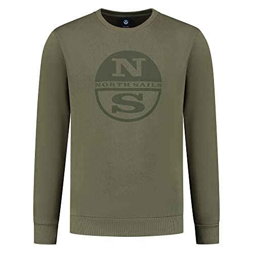 NORTH SAILS Herren Crewneck Sweatshirt, Ivy Green, L