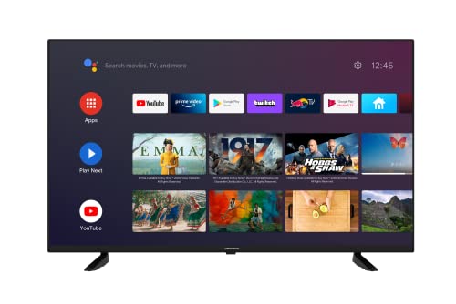 GRUNDIG (50 VOE 72) Fernseher 50 Zoll (126 cm) LED TV, Android TV, 4K UHD, HDR, Dolby Digital, Triple Tuner, Chromecast Built-in, Smart TV, Schwarz