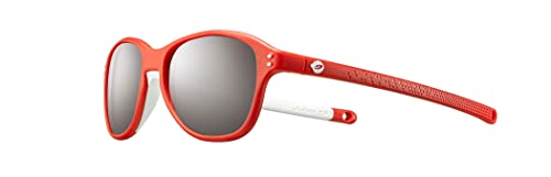 Julbo Boomerang Sonnenbrille, Unisex, Kinder, Rot/Hellgrau, FR: XXS (Größe Hersteller: 4-6 Jahre)