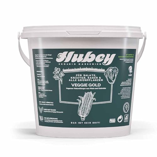 Hubey Veggie Gold - 5 kg Eimer - organischer NPK-Dünger fermentiert - mit EM Effektiven Mikroorganismen zum Humusaufbau - Bokashi Ferment - Langzeitdünger - Bodenaktivator