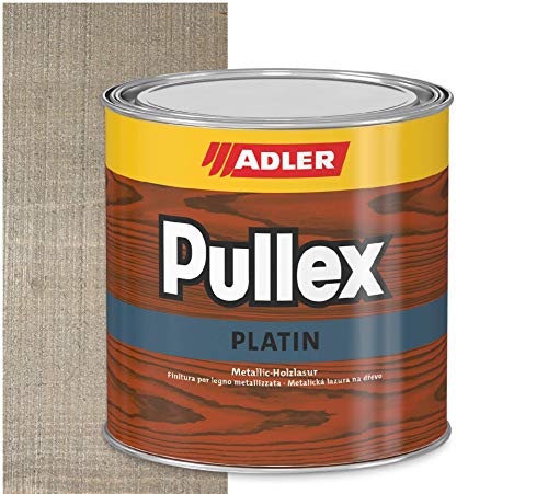 ADLER Pullex Platin Metallic-Holzlasur 2,5 L Quarzgrau