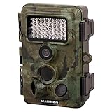 Maginon Wildkamera WK 6 HD, Fotofalle mit Bewegungssensor, Full-HD Video, Spritzwasser Geschützes Gehäuse und bis zu 6 Monaten Standby-Zeit.