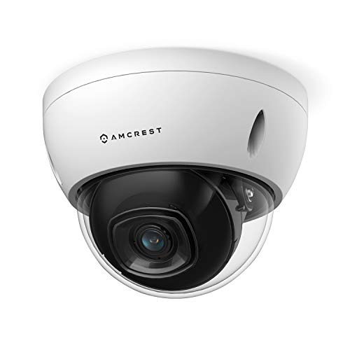 Amcrest 5MP Outdoor PoE IP-Kamera, UltraHD Sicherheitskamera, IP67 wetterfeste Sicherheit, Cloud und MicroSD Aufnahme, 5MP Dome Cameras IP5M-1176EW-36 mm (weiß).
