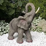 Fachhandel Plus Glückselefant Jambo Elephant, afrikanische Elefantenskulptur,Elefant