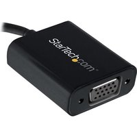 StarTech.com USB-C to VGA Adapter - Externer Videoadapter - USB Type-C - D-Sub - Schwarz - für Apple MacBook (CDP2VGA)