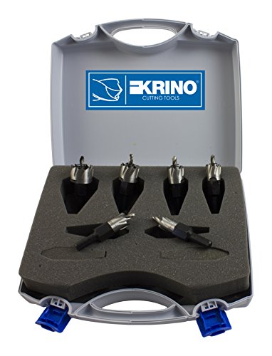 Krino 21010301 Fräsen HSS für Stahl, Eisen, Metalle und Kunststoffe Harte, Set von 6 Stück