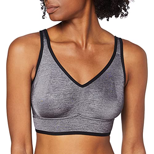 Sassa Damen Sport BH, Grau (grau Melange 590), 75D