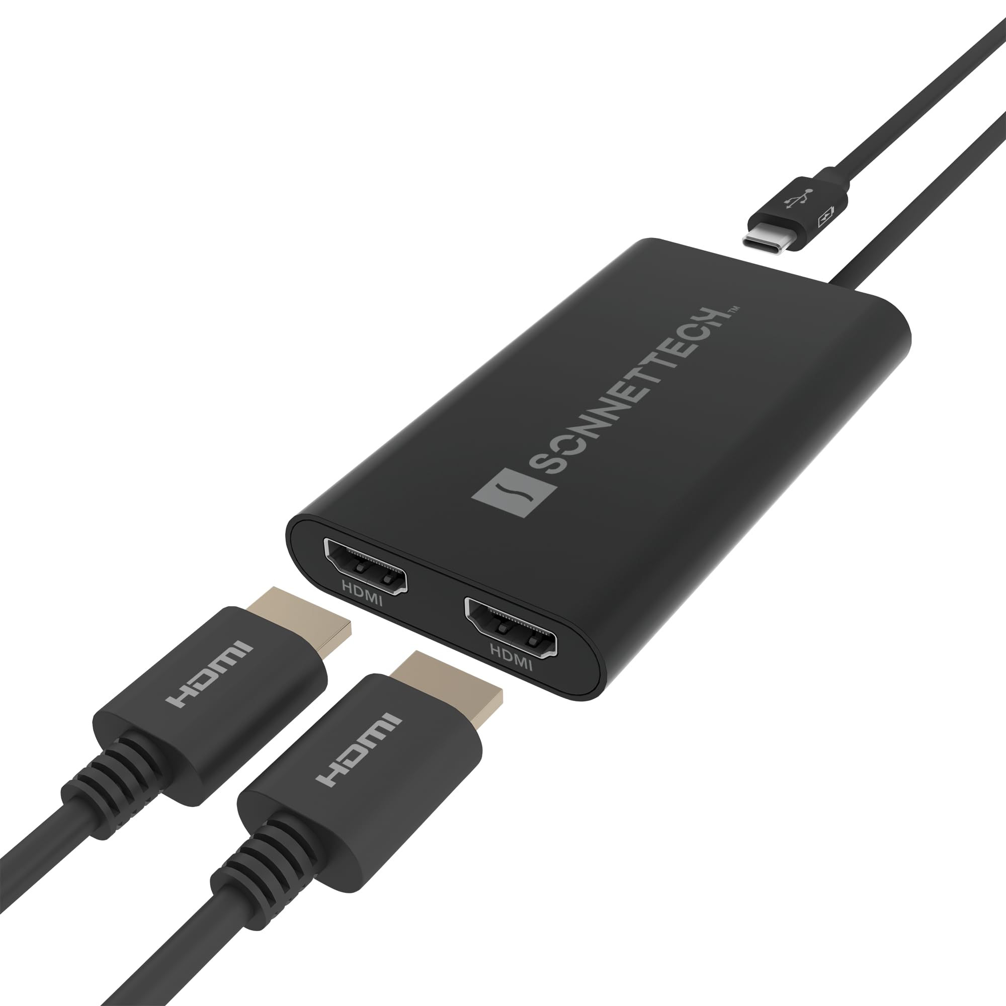 SoNNeT – DisplayLink USB-C Dual HDMI Adapter 4K 60Hz für M1/M2/M3 Thunderbolt Macs