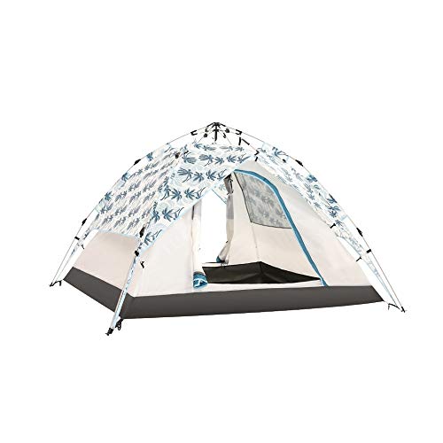 Zelt im Freien für 3–4 Personen, regensicher, für Familien, Camping, schnelles, doppelschichtiges Camping, verdicktes doppeltes hydraulisches Zelt