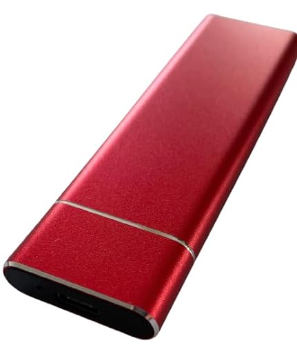 500GB SSD Externe Festplatte Rot Aluminiumgehäuse Tragbar Universell Einsetzbar PC TV Gaming Business Spielekonsole Notebook Zuverlässige Speicherlösung