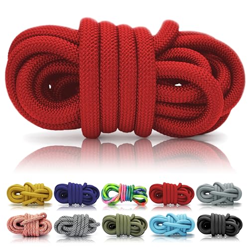 Ganzoo © PPM Seil 30 Meter, Tauseil, Hunde-Leine, Halsband, Takeln, Polypropylen Multifilem Rope, 10mm Stärke, Rot