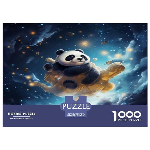 Galaxy Panda 1000 Teile Puzzles Erwachsene Geburtstag Moderne Wohnkultur Lernspiel Family Challenging Games Entspannung Und Intelligenz 1000pcs (75x50cm)