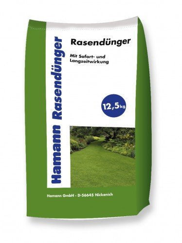 Hamann Rasendünger - Sofort & Langszeitwirkung zur Pflege Ihrer Grünanlagen 2 x 12,5 kg