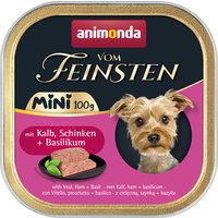 Sparpaket Animonda vom Feinsten Adult Mini 64 x 100 g - mit Kalb, Schinken + Basilikum