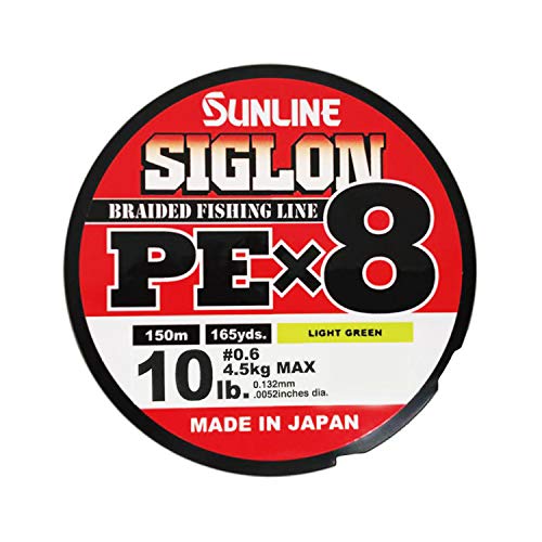 Unbekannt Sunline Siglon PE X8 150 m 10LB/4,5kg PE #0,6 Light Green