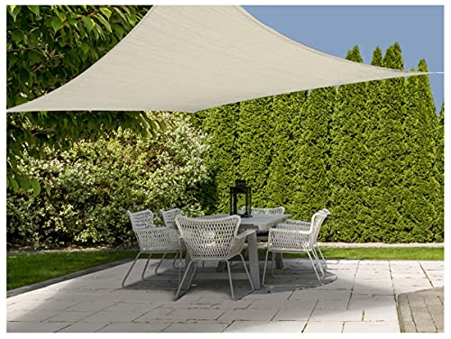 Sonnensegel 3 x 3 m mit UV 50+ Schutz - Dreieck/anthrazit - Sonnenschutz Segel inklusive Befestigungsseilen - Sonnen Tuch Sichtschutz Schattentuch Sonnendach wetterfest für Garten Balkon und Terrasse