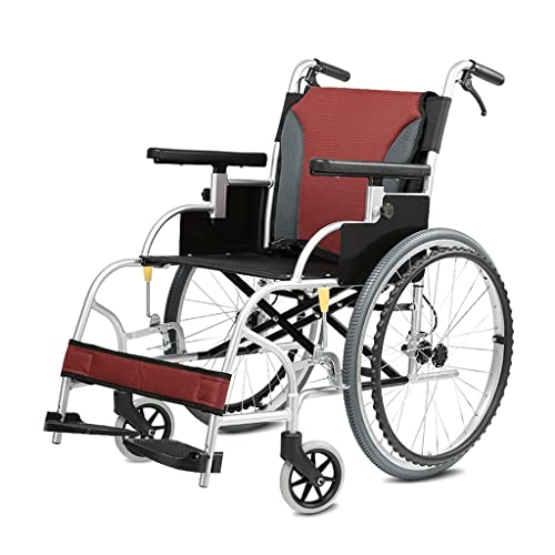 Rollstuhl Klapprollstuhl Aluminiumrollstuhl Klappbarer Leichtrollstuhl Senioren Behinderter Rollstuhl Scooter mit Handbremse Strandrollstuhl