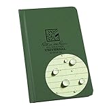 Rite in the Rain Universal Fabrikoid, Side Bound Book, 4¼ x 6¾" (80 Sheets) - Green