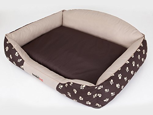 Hobbydog Hundebett Beige Krone XXL 110x85cm Königliche Serie