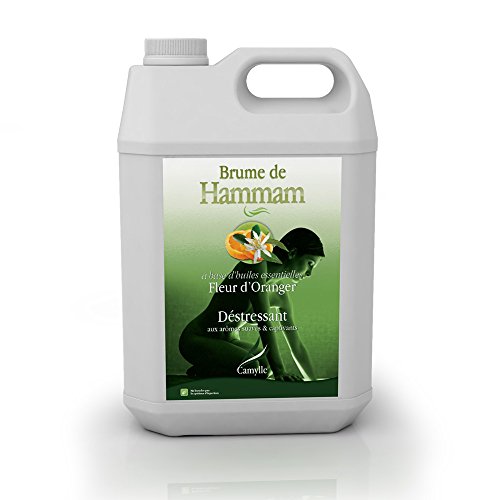 Camylle - Brume de Hammam - Emulsion von Ätherischen Ölen für Dampfbad - Orangenblüte - Entstressend - 5000ml