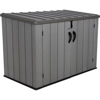 LIFETIME Kunststoff Gerätebox Aufbewahrungsbox Mülltonnenbox grau 108x191x132 cm