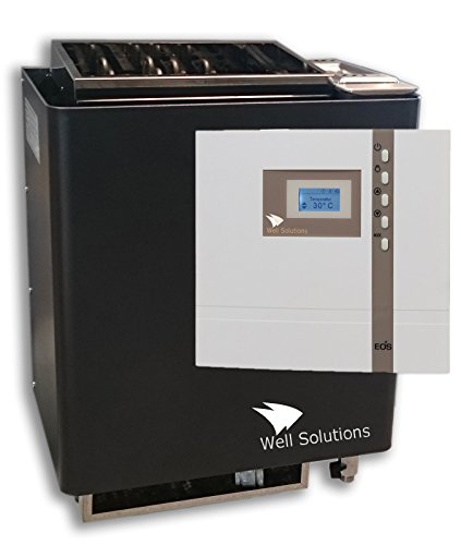 Well Solutions® Sauna Premium Set Bi-O Mat 7,5 kW und Premium Steuerung Econ H1, Silikonkabel, Steine