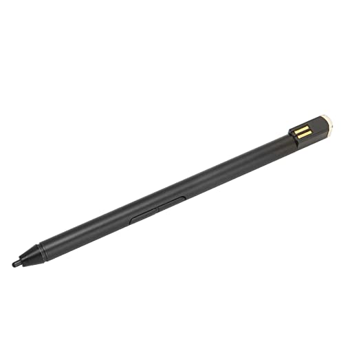 Active Stylus Pen für Touchscreen, Tablet PC Black Stylus Pen, Hochempfindlicher Digitaler Eingabestift, mit 2 Anpassbaren Tasten, für Yoga C930 13IKB, für 01FR713, für
