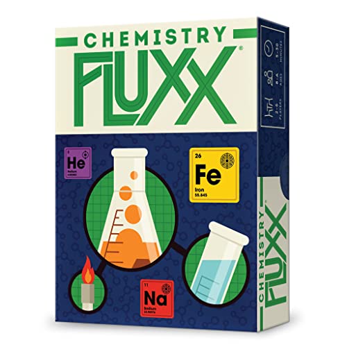 Looney Labs , Chemistry Fluxx , Board Game , Ages 8+ , 2 to 6 Players , 5 to 30 Minutes Playing Time