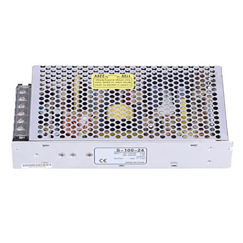EVTSCAN Schaltnetzteil Schnelle Wärmeableitung 3 Modelle DC-Adapter für Computer-Projektmonitorkamera 100‑240 VAC(S-100-24)