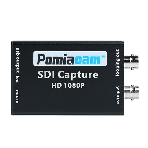 SDI auf USB Capture Card Video Converter Adapter 1080P SDI Eingang auf USB 3.0 Ausgang für Live Streaming Mini Converter SDI-kompatible Video und Audio auf Computer, Plug and Play