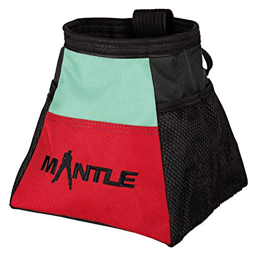MANTLE climbing equipment Boulderbag Atletico Mint/rot zum Bouldern Klettern Turnen Crossfit