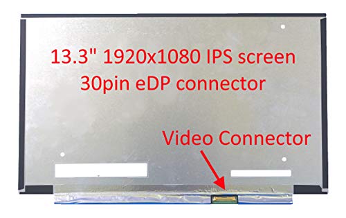 A Plus Screen New 13.3 Inch Narrow Bezel Screen 1080p 30pin Display Panel fits ThinkPad X390 fit NV133FHM-N6A,LP133WF7(SP(B1),LP133WF7-SPB1