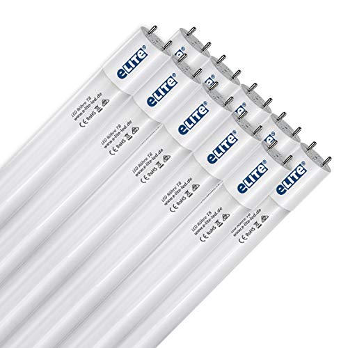 10 Stück eLITe SMART LED Röhre T8 Glas | Formstabil - kein Durchhängen | G13 Sockel | 3300lm | 25W |