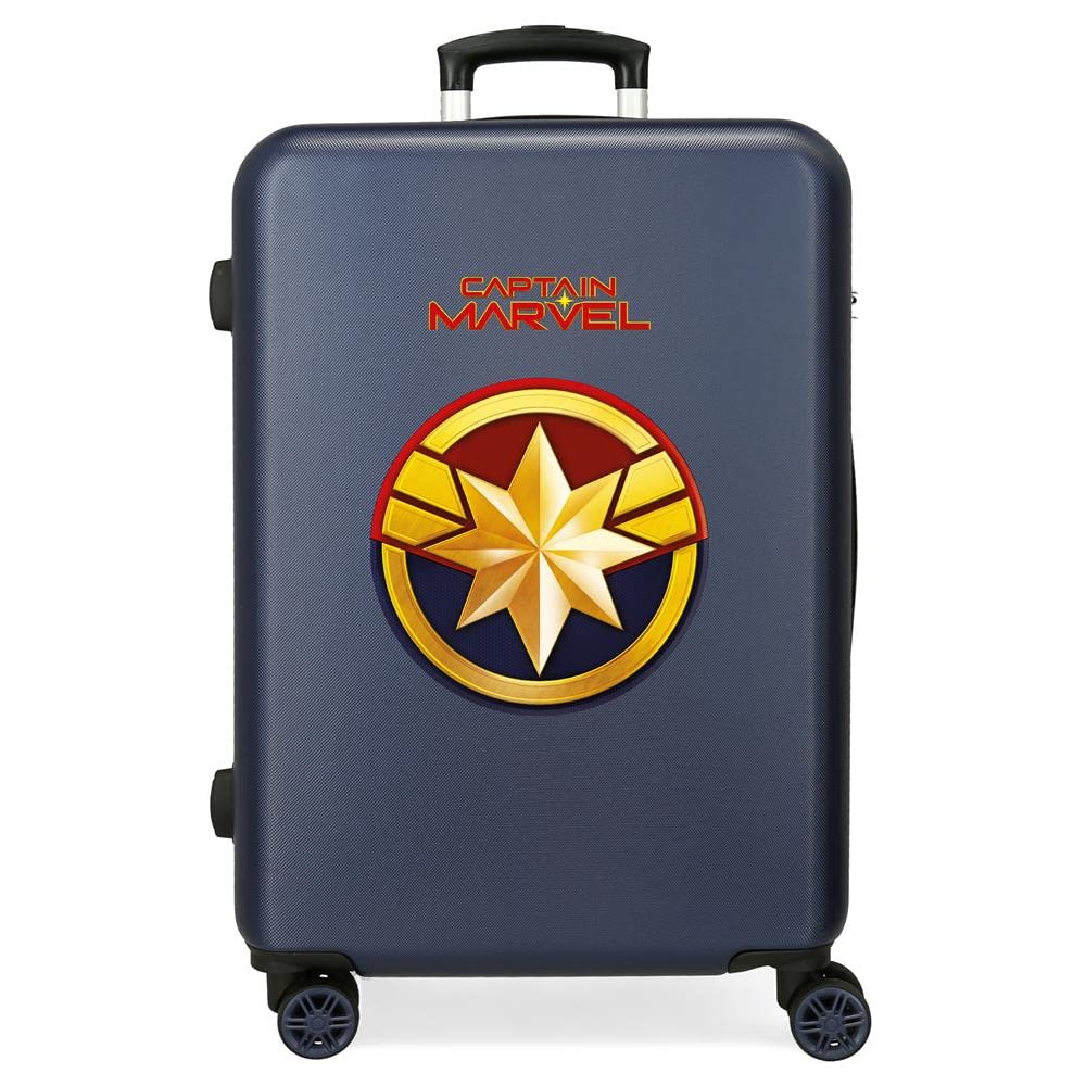 Marvel Avengers All Avengers Mittlerer Koffer Blau 48x68x26 cms Hartschalen ABS Kombinationsschloss 70L 3,7Kgs 4 Doppelräder