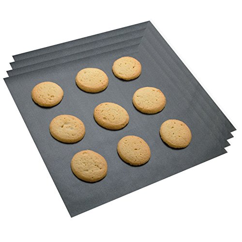 spares2go Universal Teflon beschichtet Backmatte nicht Stick Ofen Liner (40 x 50 cm, 4 Stück)