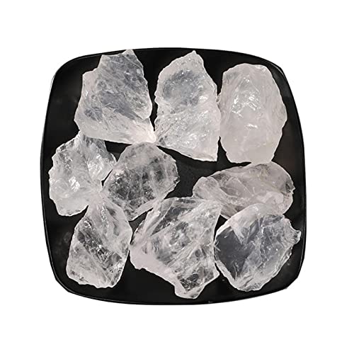 LIJUCAI 100 g 3–5 cm natürlicher klarer Quarz weißer Kristall raue Mineralsteine ​​für Aquarien und Aquarien Dekoration, 2,3 cm 100 g