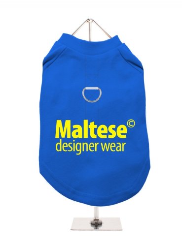 "Malteser© Designer Wear" UrbanPup Hunde/T-Shirt (Kobaltblau/gelb)