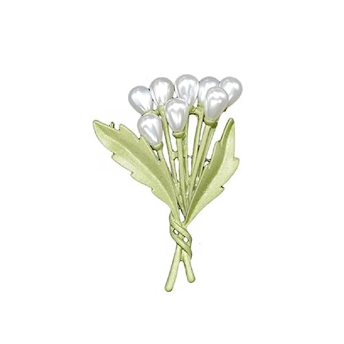 Elegante Blume Revers Clip Schal Clip mit Pflanzenperlen Blume Legierung Anti-Rutsch Blume Schmuck Zubehör
