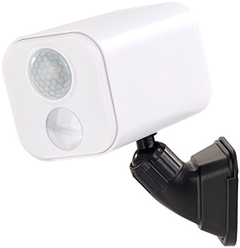 Luminea LED-Lampen Wand Batterie: LED-Wandspot für innen & außen, Bewegungssensor, 7 Monate Laufzeit (Bewegungsmelder Dämmerungssensoren)