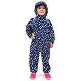 Jan & Jul Toddler Waterproof Rain-Suit Fleece-Lined Play-wear for Boys and Girls (Cozy-Dry: Terrazzo, 2T)