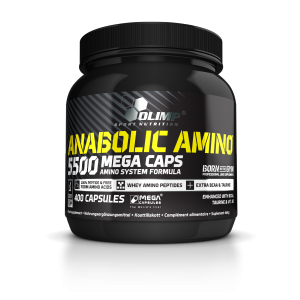 Olimp Anabolic Amino 5500 Mega Caps | Aminosäuren | 66 Portionen | 400 Kapseln, 1er Pack (1 x 464 g Dose)