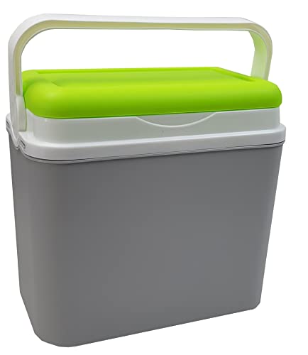 Kühlbox 10 Liter kleine Kühltasche aus Kunststoff polystyrol thermischer Isolierung (Lime)