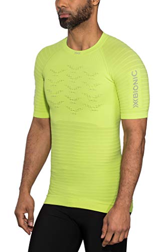 X-Bionic Herren Effektor 4.0 Run, Short Sleeve Shirt, Green/Arctic White, M