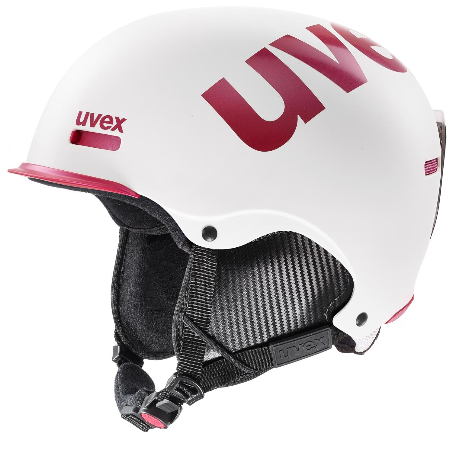 uvex Unisex – Erwachsene hlmt 50 Skihelm, white-pink mat, 52-55 cm