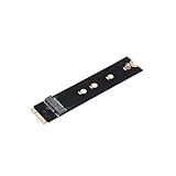 Grborn M.2 NGFF B Schlüssel SATA auf 7 + 17 Pin Adapter Compatible with MacBook Air A1465 A1466 (nur 2012 Jahr) SSD Ersatz HDD Festplatte Konverter Karte Unterstützung 2230 2242 2260 2280 SSD