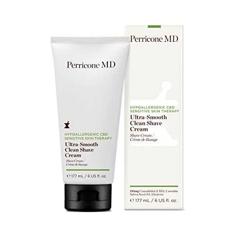 Perricone MD Hypoallergene CBD Ultra-Smooth Clean Rasiercreme, 177 ml