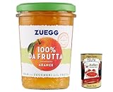 6x Zuegg Arance 100% Frutta, Marmelade Orange 100% Frucht Konfitüre Brotaufstriche Italien 250g + Italian Gourmet polpa 400g