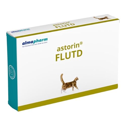 almapharm astorin FLUTD | 72 Tabletten | Ergänzungsfuttermittel für Katzen | Bei Erkrankungen der unteren Harnwege | Zur Unterstützung für Katzen mit Harnsteinen aus Struvit