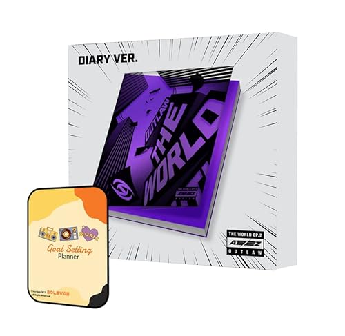 ATEEZ THE WORLD EP.2 : OUTLAW Album [Diary VER.]+Pre Order Benefits+BolsVos Exclusive K-POP Inspired Digital Merches (Goal Setting Planner, Sticker Pack)