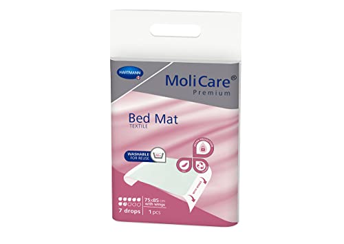 MoliCare® Premium Bed Mat Textile 7 Tropfen - 75x85 cm (mit Flügel) UnitCount 1